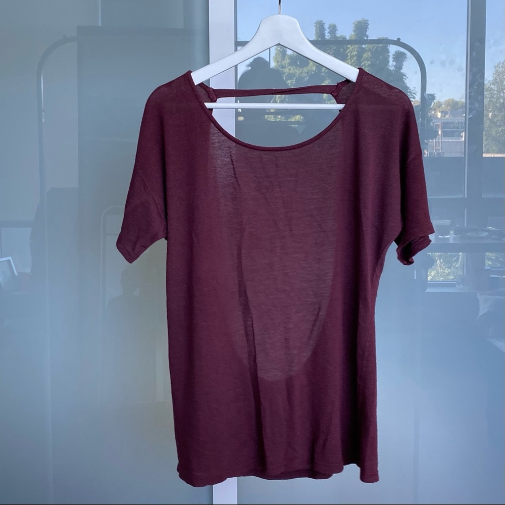 Open Back Tee Shirt